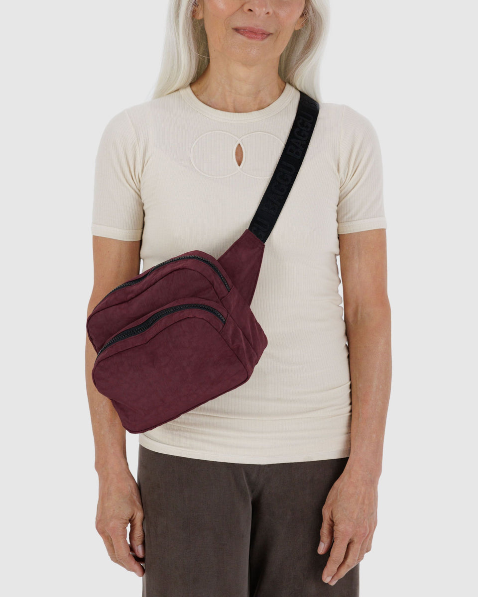 BAGGU Wholesale Cross Body Fanny Pack - Mahogany