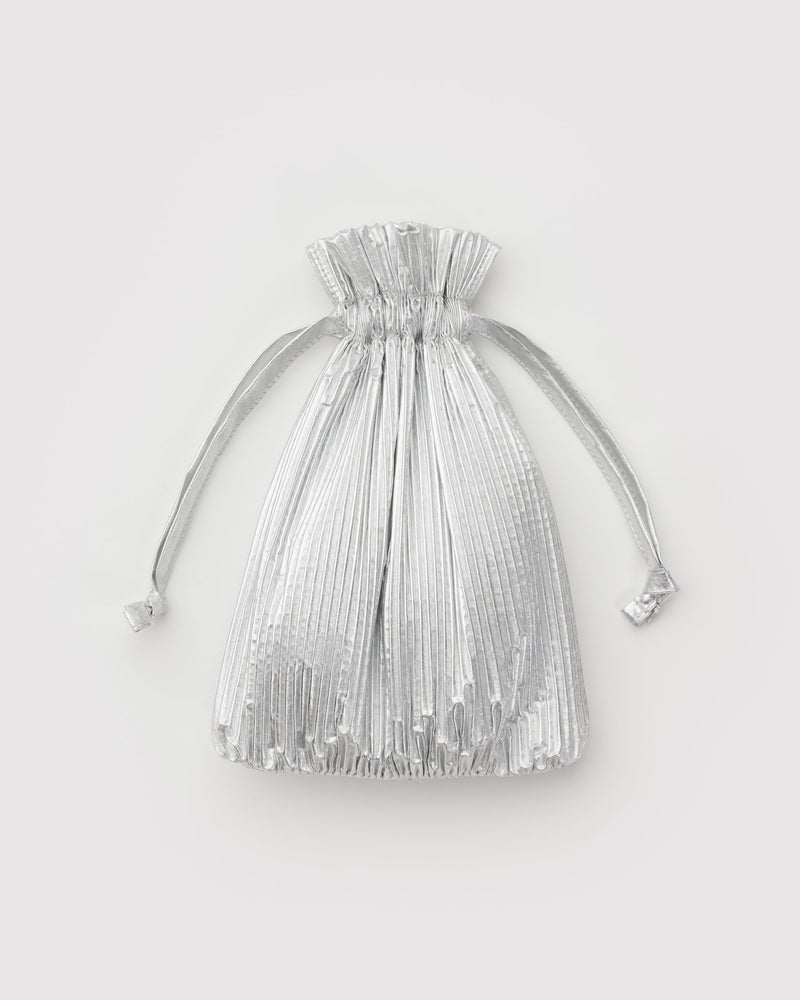 BAGGU Wholesale  Pleated Baggu - Chrome Metallic