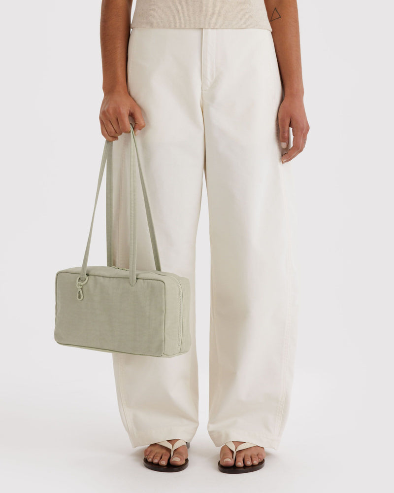 BAGGU Wholesale  Nylon Bowler Bag - Celadon