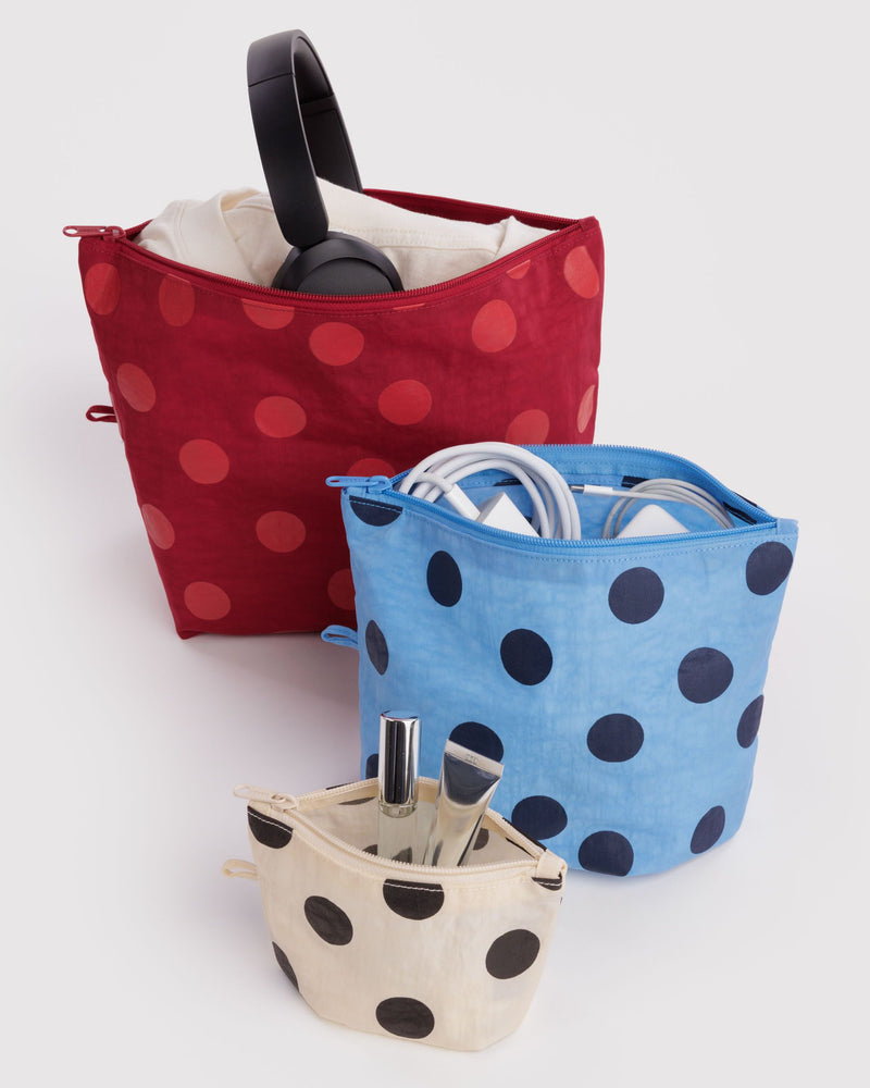 BAGGU Wholesale  Go Pouch Set - Polka Dot Mix