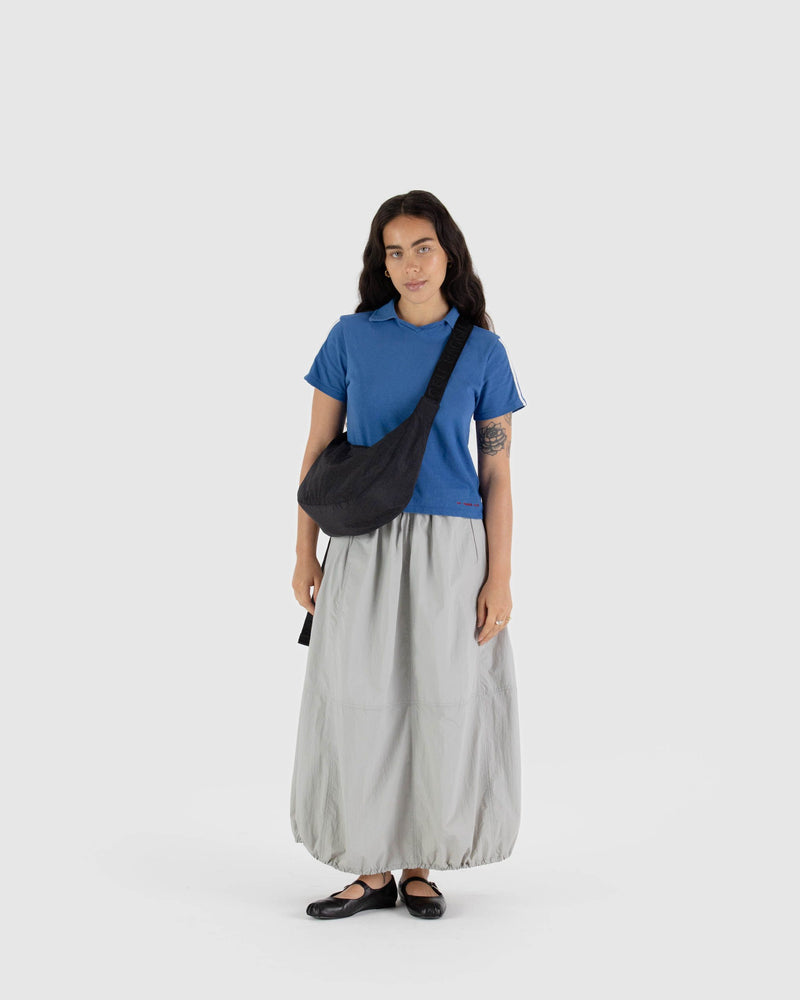BAGGU Wholesale Shop All Medium Nylon Crescent Bag - Black