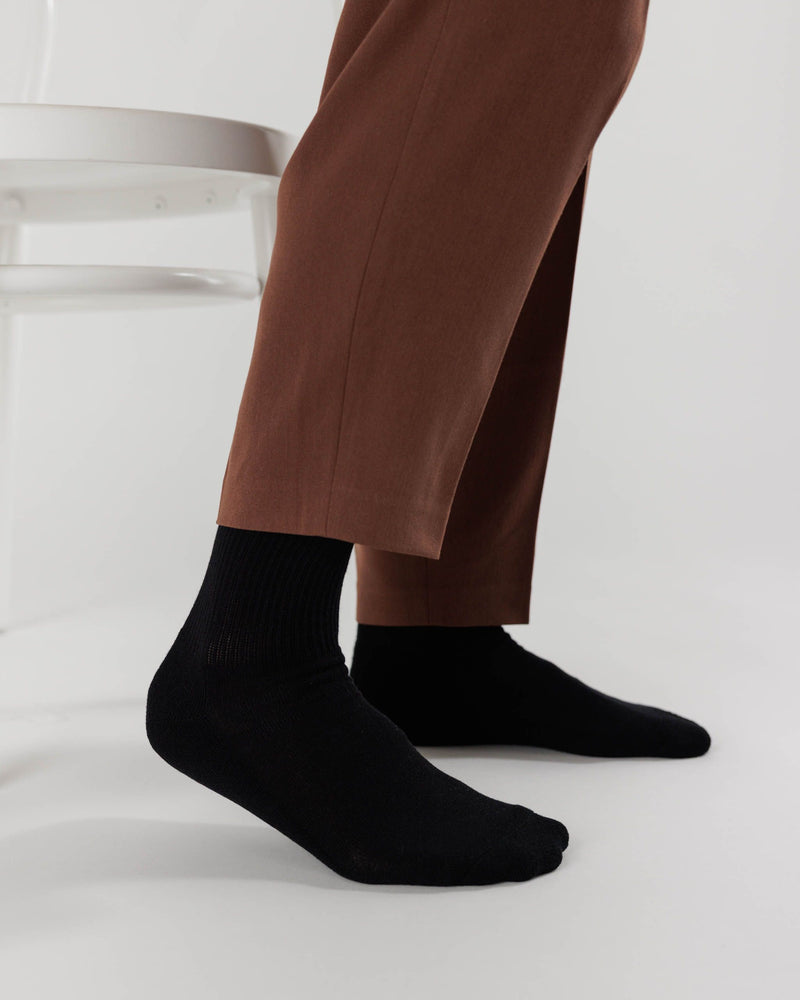 BAGGU Wholesale  Ribbed Sock - Black
