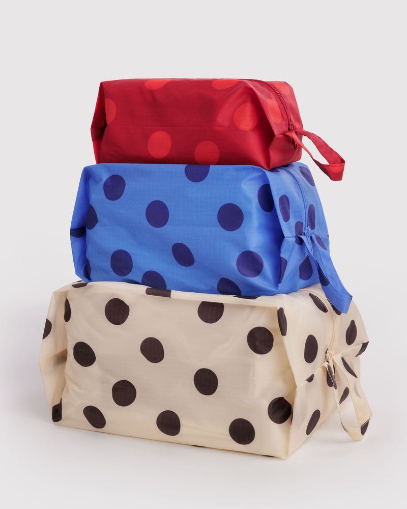 BAGGU Wholesale  3D Zip Set - Polka Dot Mix