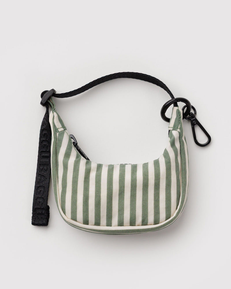 BAGGU Wholesale  Crescent Bag Charm - Sage Stripe