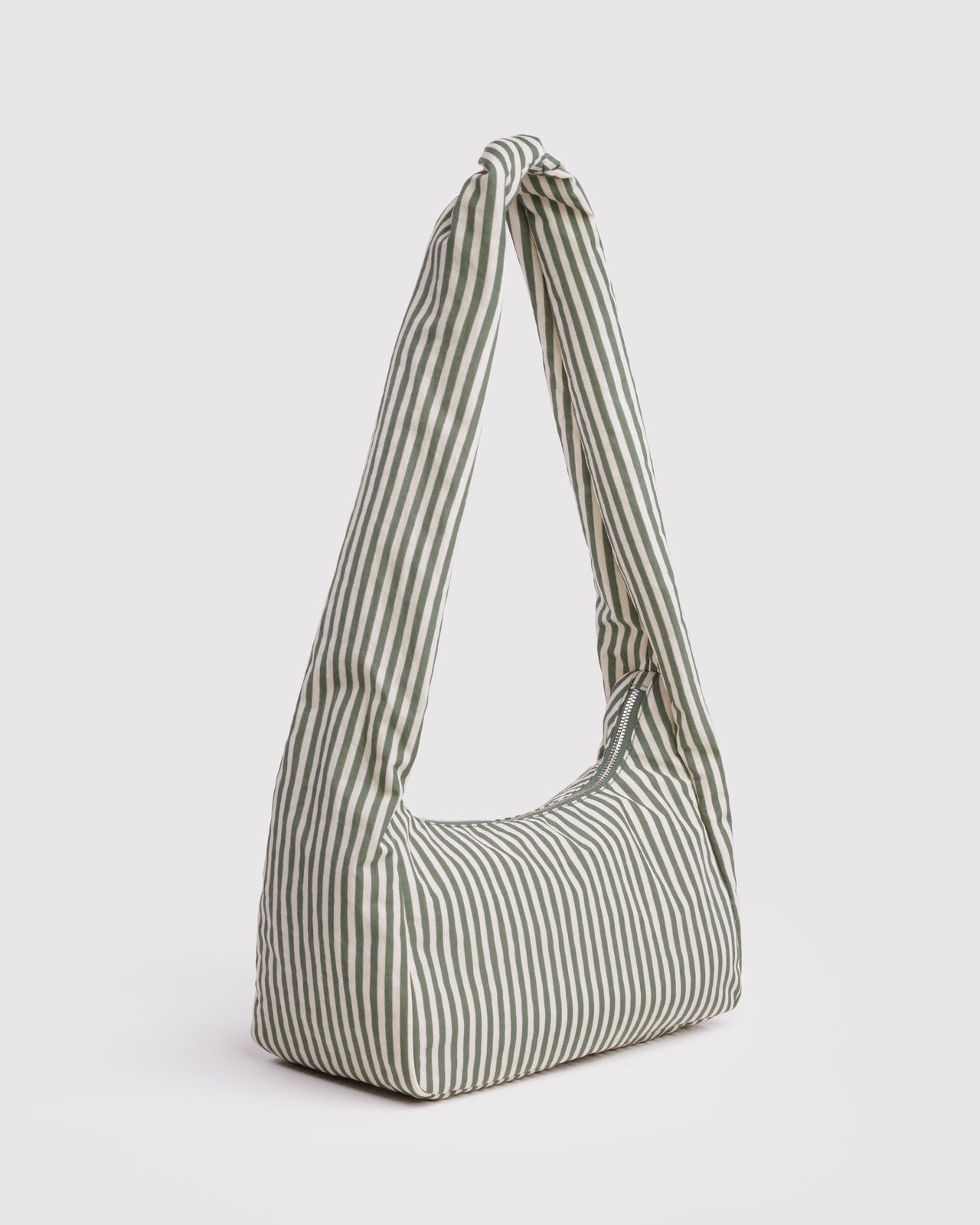 Nylon Meringue Bag - Sage Stripe