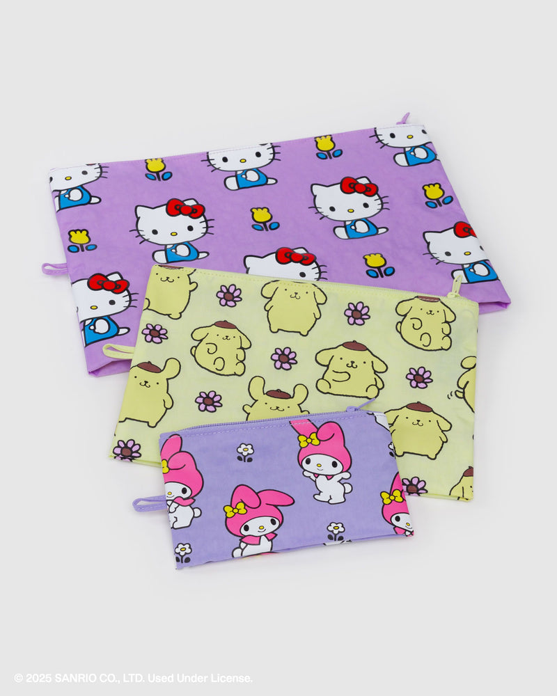 BAGGU Wholesale Pouches Go Pouch Set - Hello Kitty and Friends Florals