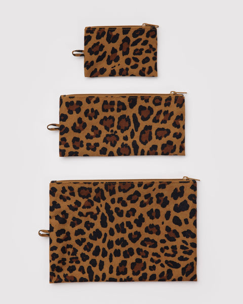 BAGGU Wholesale Shop All Flat Pouch Set - Leopard