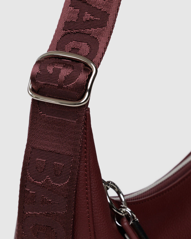 BAGGU Wholesale  Medium Recycled Leather Crescent Bag - Mahogany