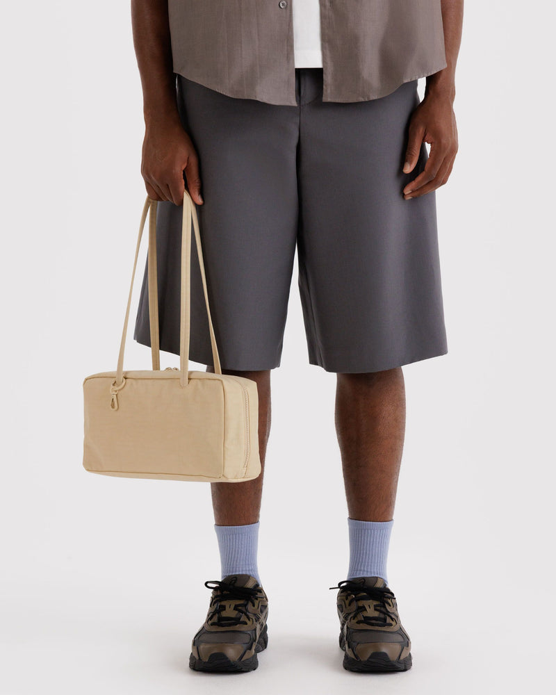 BAGGU Wholesale  Nylon Bowler Bag - Custard