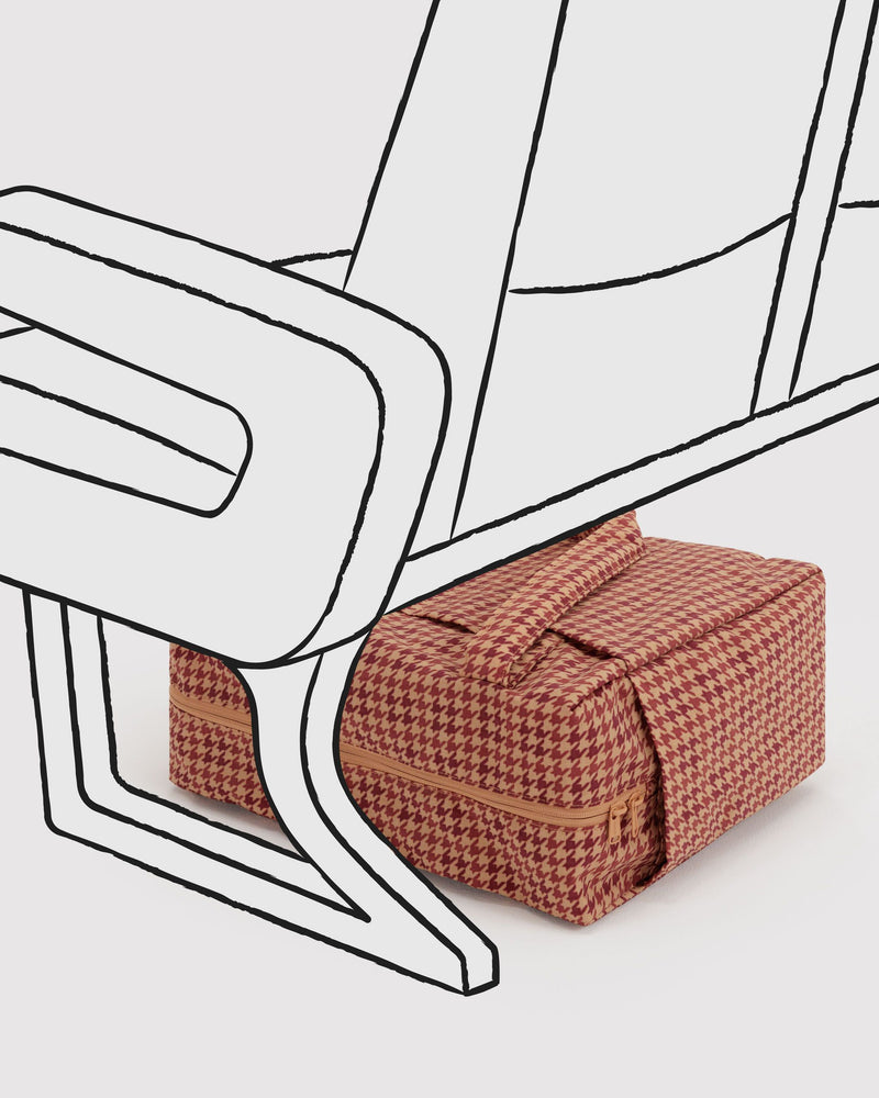 BAGGU Wholesale  Small Cloud Carry-On - Tan Houndstooth