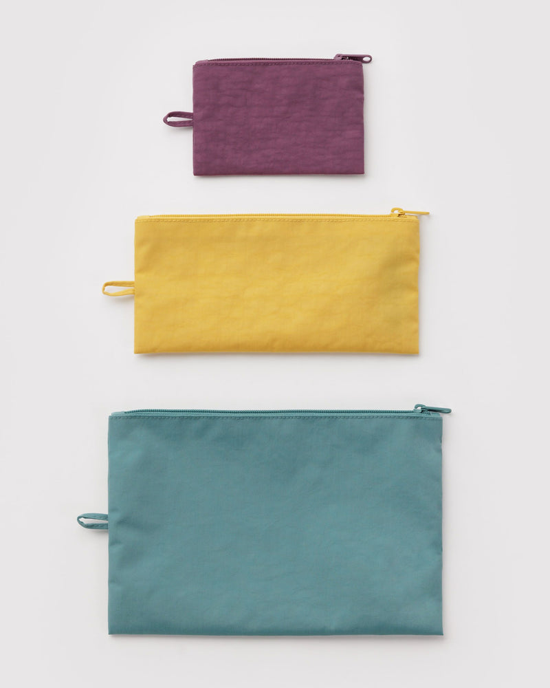 BAGGU Wholesale  Flat Pouch Set - Jewel Mix