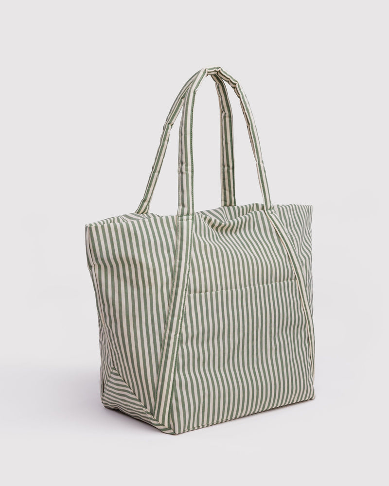 BAGGU Wholesale Shop All Cloud Bag - Sage Stripe