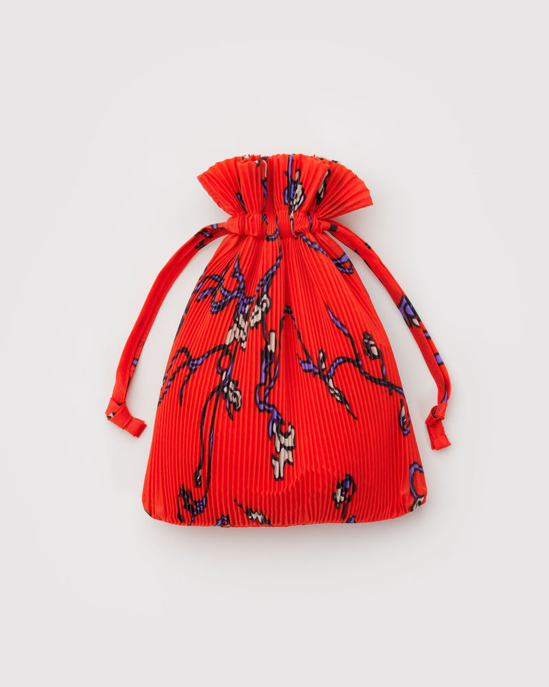 BAGGU Wholesale  Pleated Baggu - Red Snapdragon