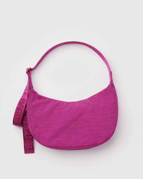 BAGGU Wholesale Shop All Medium Nylon Crescent Bag - Deep Fuchsia