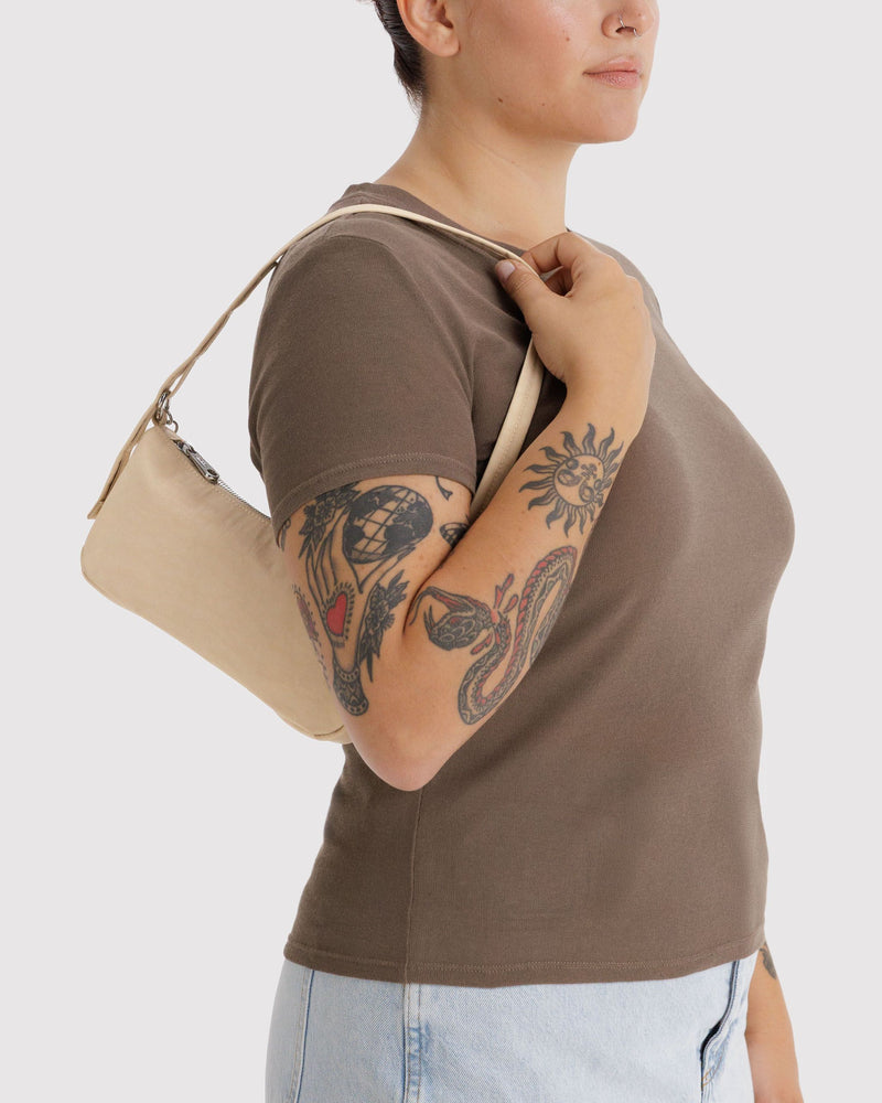 BAGGU Wholesale  Nylon Pochette - Custard