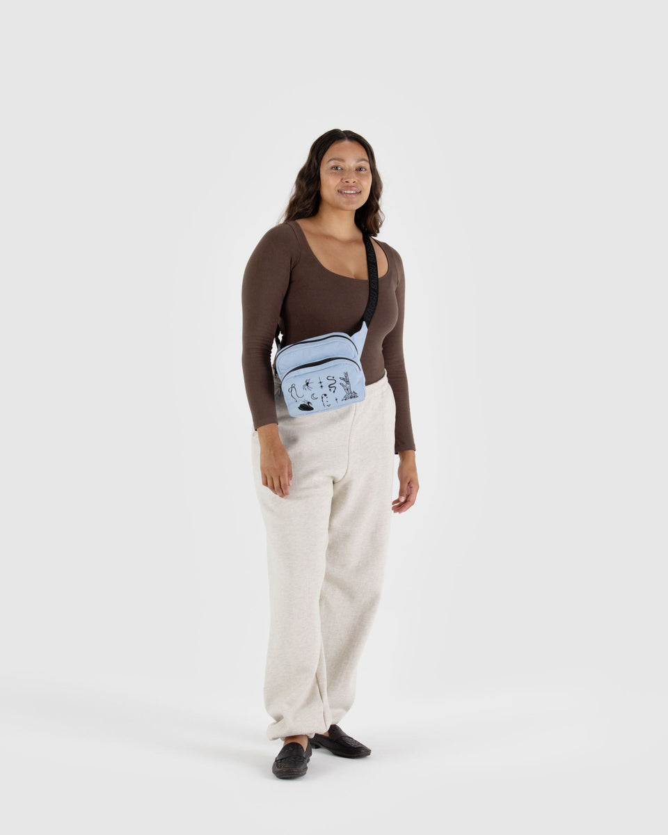 BAGGU Wholesale Cross Body Fanny Pack - Embroidered Ballet Icons