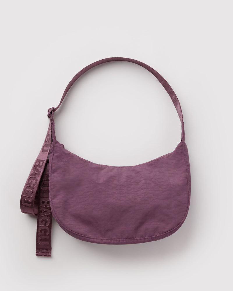 BAGGU Wholesale  Medium Nylon Crescent Bag - Wild Plum