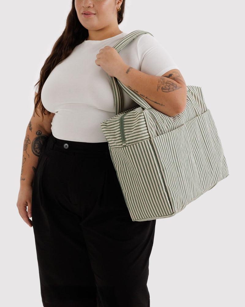 BAGGU Wholesale  Cloud Carry-on - Sage Stripe