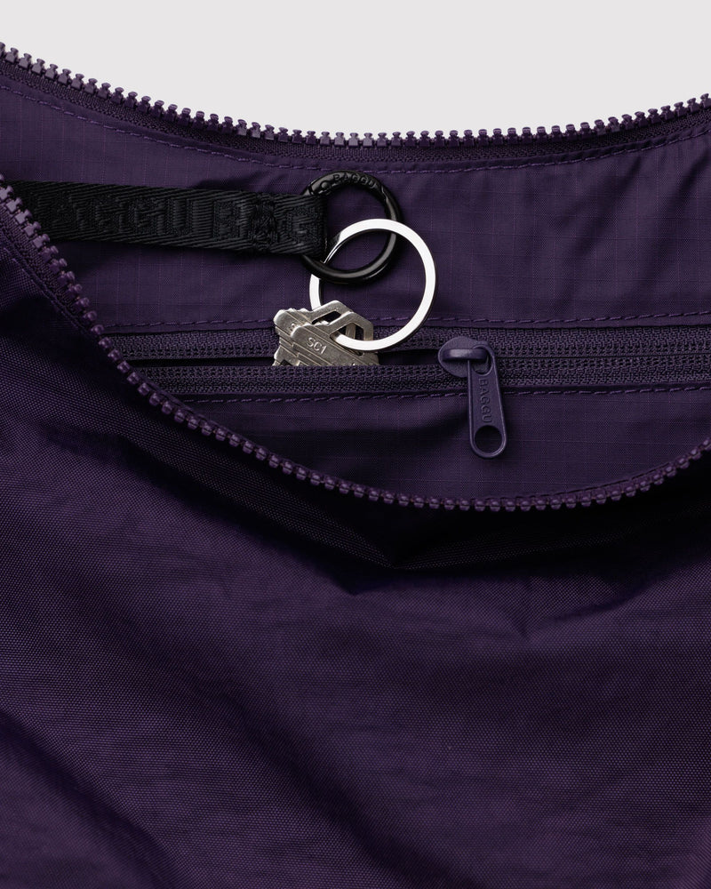 BAGGU Wholesale Shop All Medium Nylon Crescent Bag - Fig