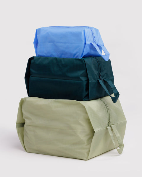 BAGGU Wholesale Shop All 3D Zip Set - Lagoon Mix