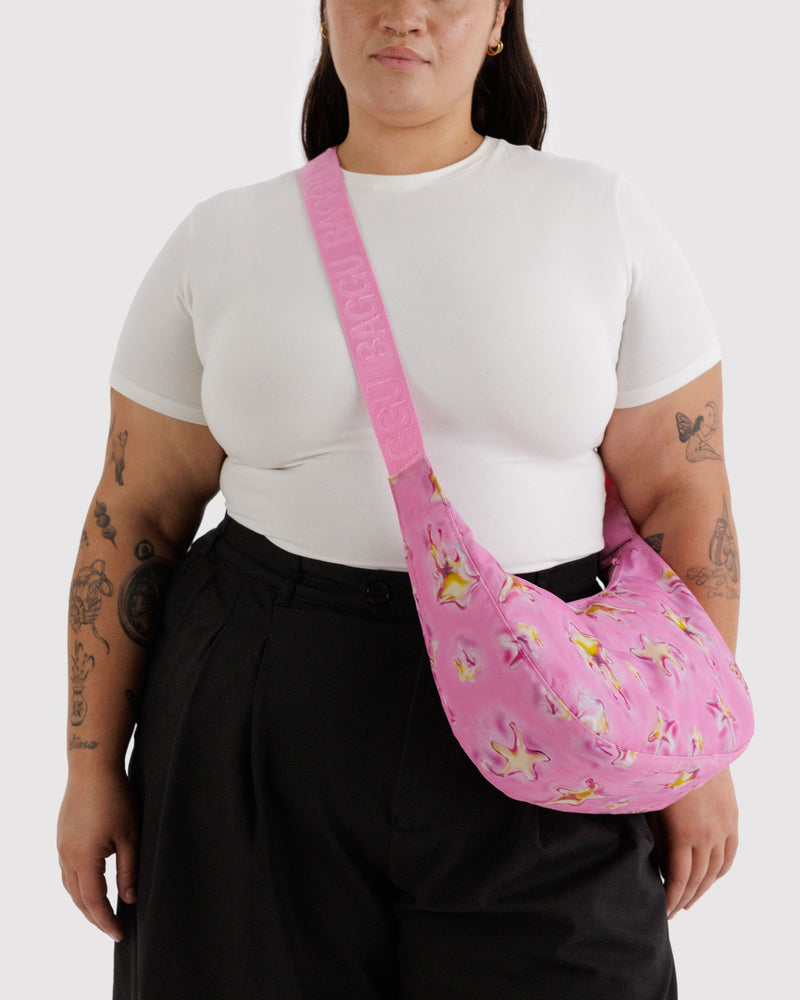 BAGGU Wholesale Shop All Medium Nylon Crescent Bag - Dancing Star