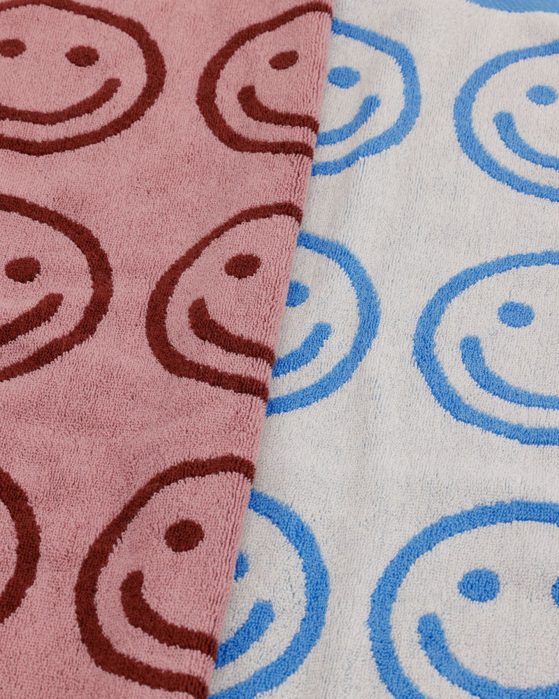 BAGGU Wholesale  Hand Towel Set of 2 - Sky Blue and Blush Happy