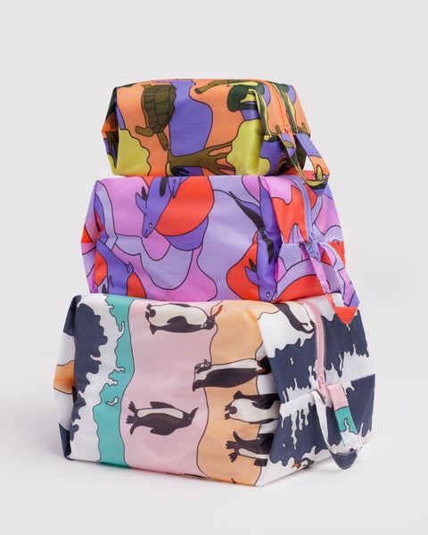 BAGGU Wholesale Shop All 3D Zip Set - Vacation Animals