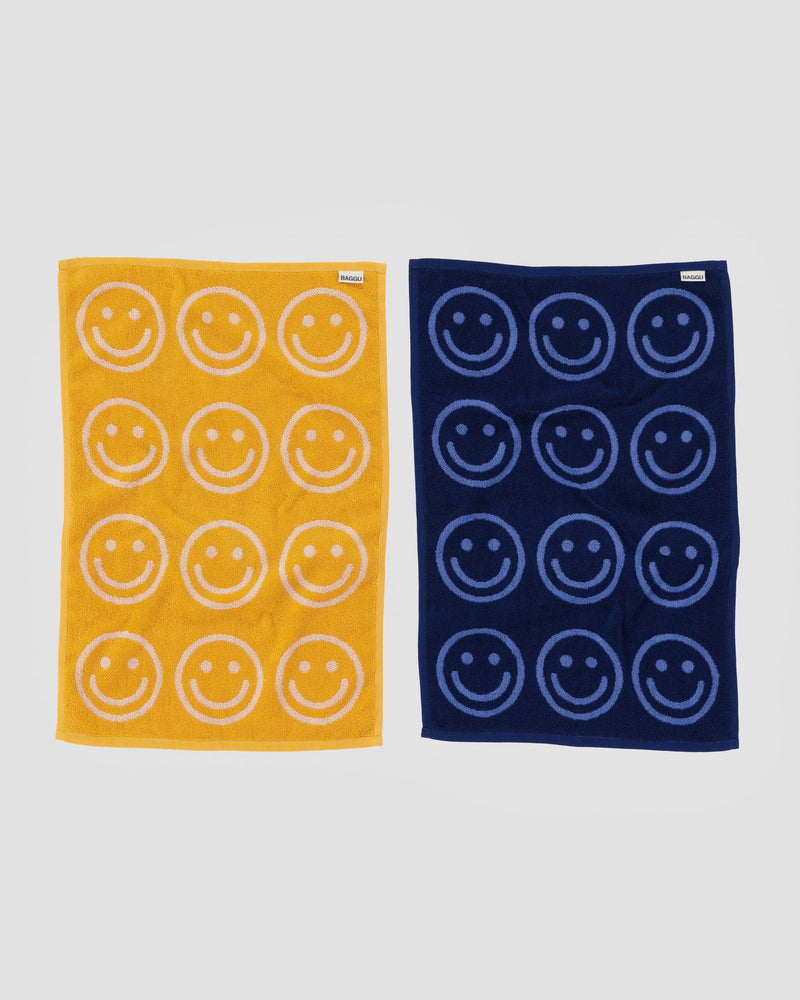 BAGGU Wholesale  Hand Towel Set of 2 - Happy Blue Marigold
