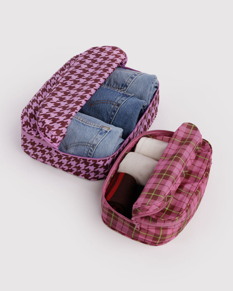 BAGGU Wholesale  Packing Cube Set - Check Mix