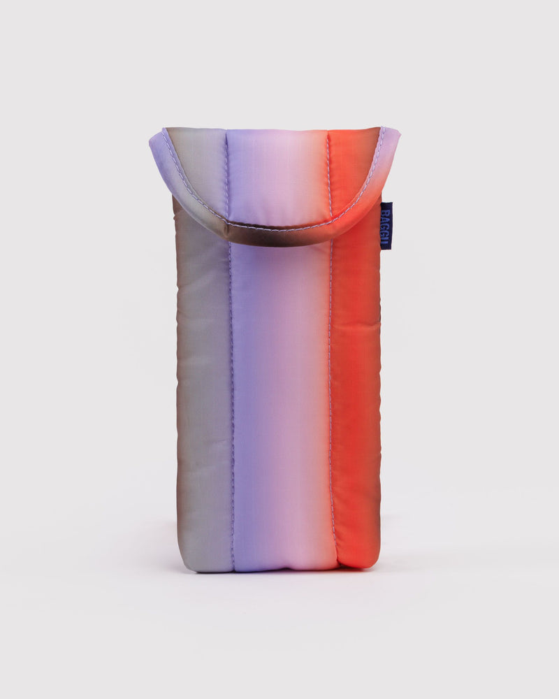 BAGGU Wholesale Cases & Sleeves Puffy Glasses Sleeve - Gradient Stripe Poppy & Lilac