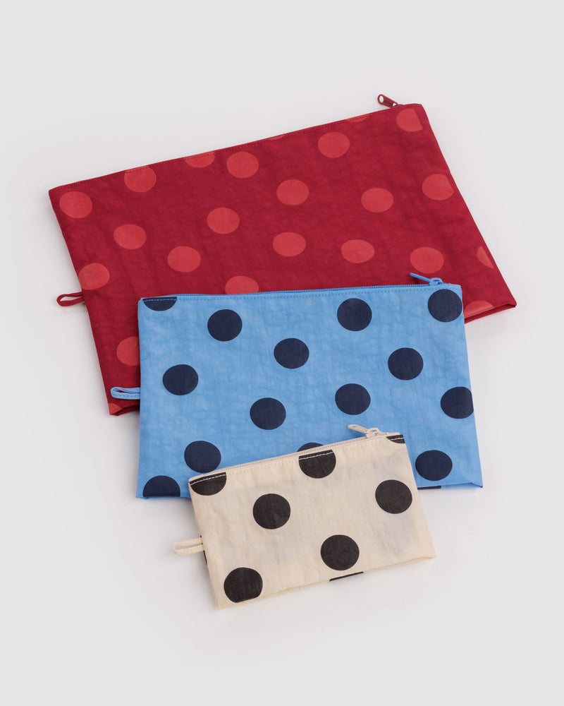 BAGGU Wholesale  Go Pouch Set - Polka Dot Mix