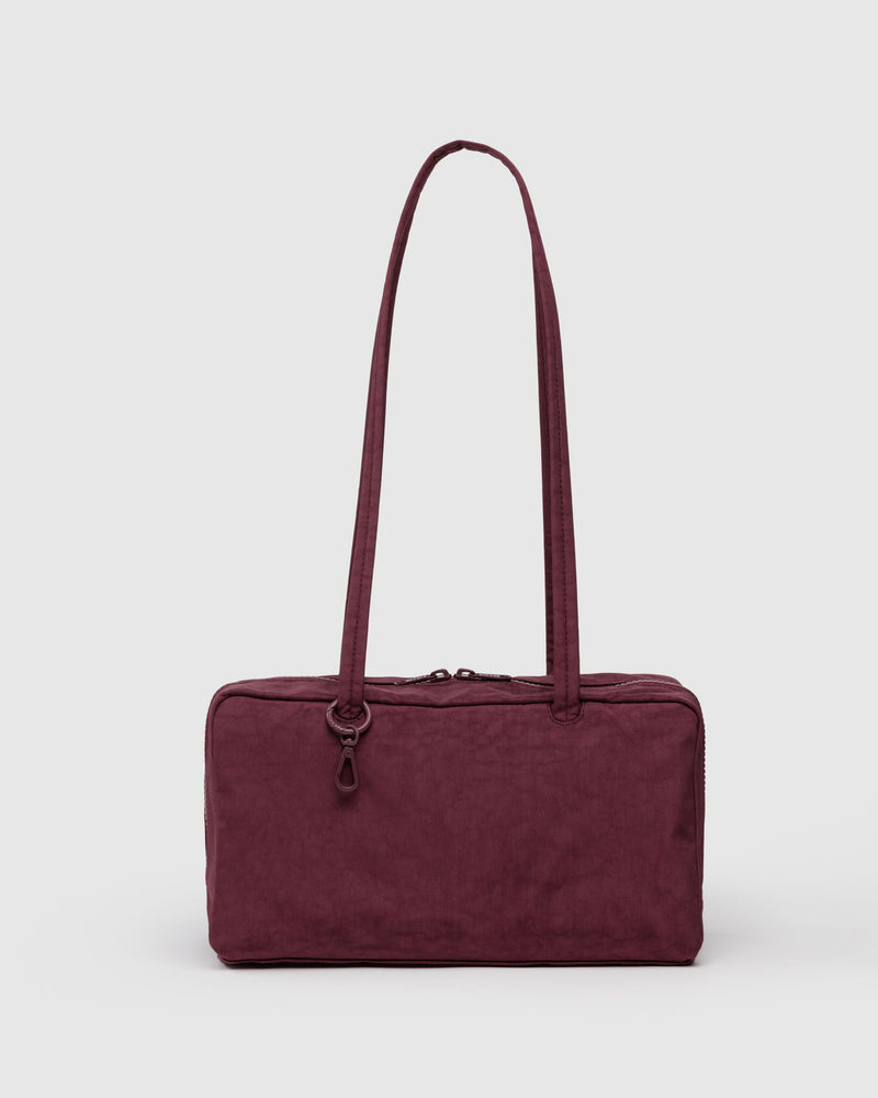 BAGGU Wholesale  Nylon Bowler Bag - Mahogany