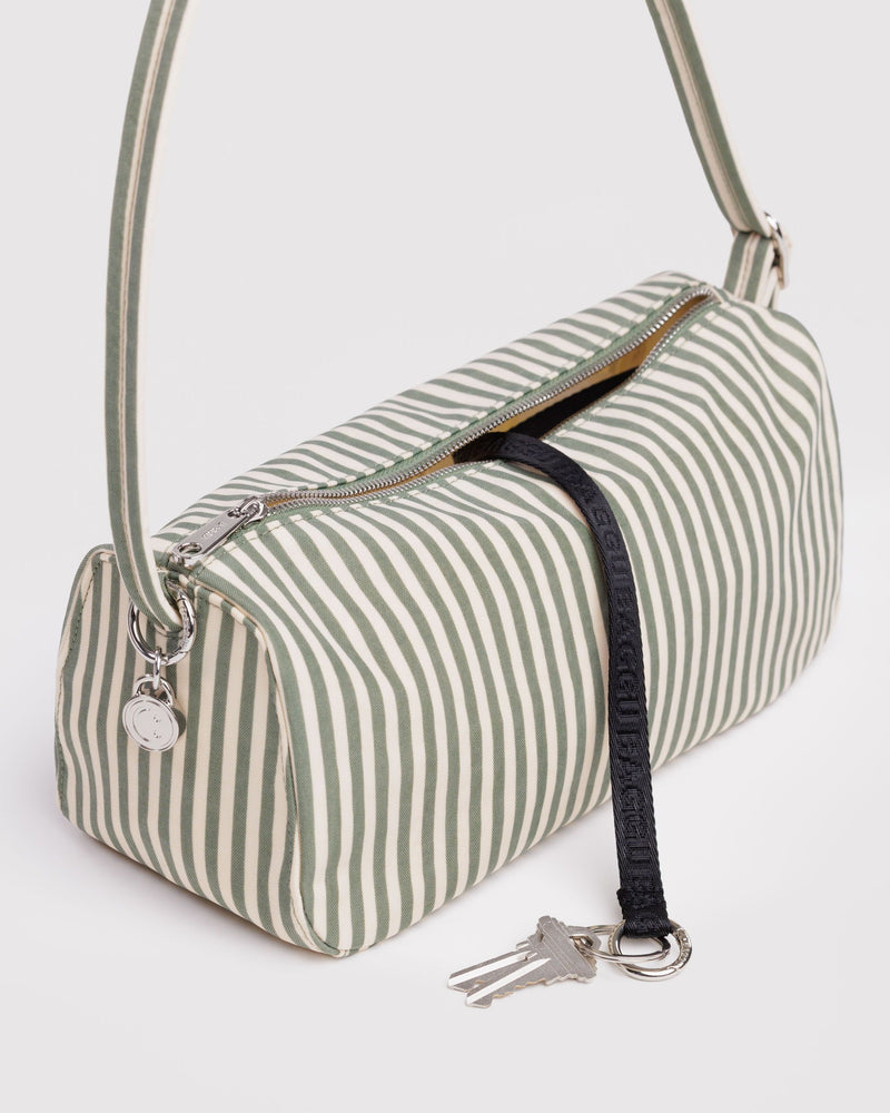 BAGGU Wholesale  Nylon Loaf Bag - Sage Stripe