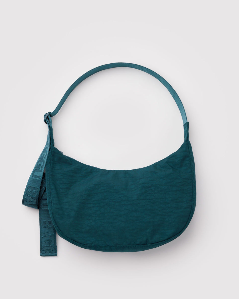 BAGGU Wholesale Cross Body Medium Nylon Crescent Bag - Deep Sea