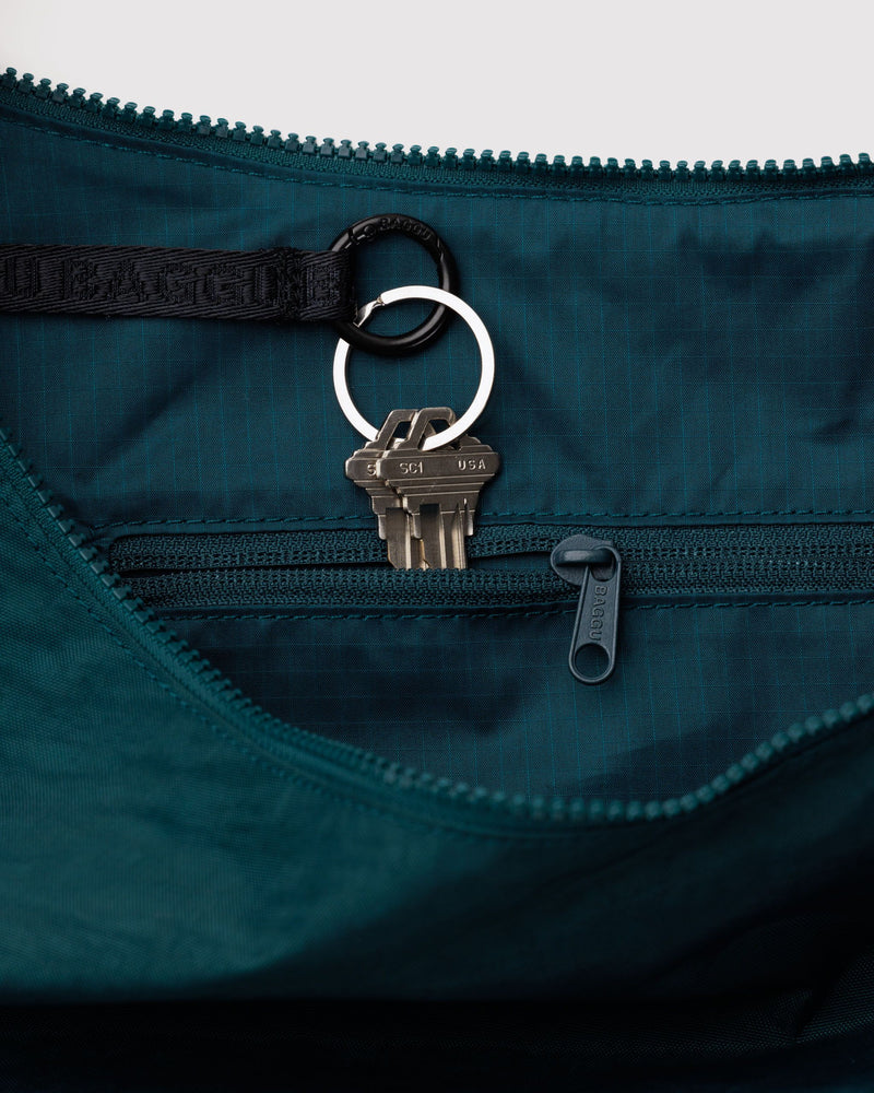 BAGGU Wholesale Cross Body Large Nylon Crescent Bag - Deep Sea