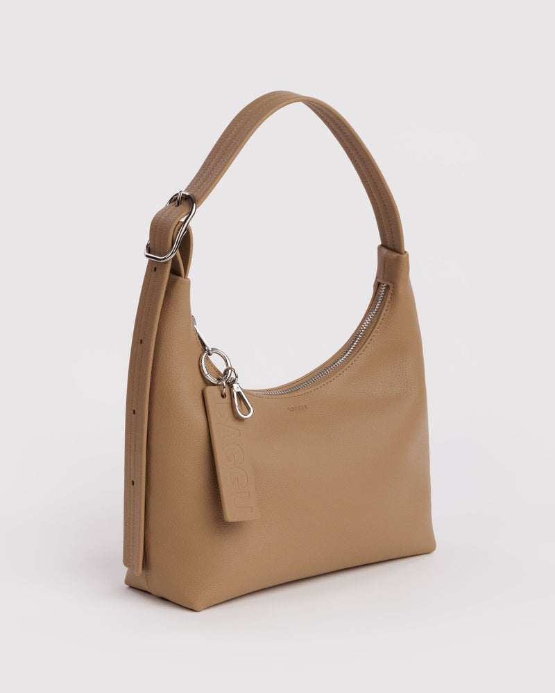 BAGGU Wholesale  Mini Recycled Leather Shoulder Bag - Dune