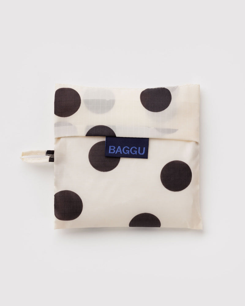 BAGGU Wholesale  Standard Baggu - Cream and Black Polka Dot