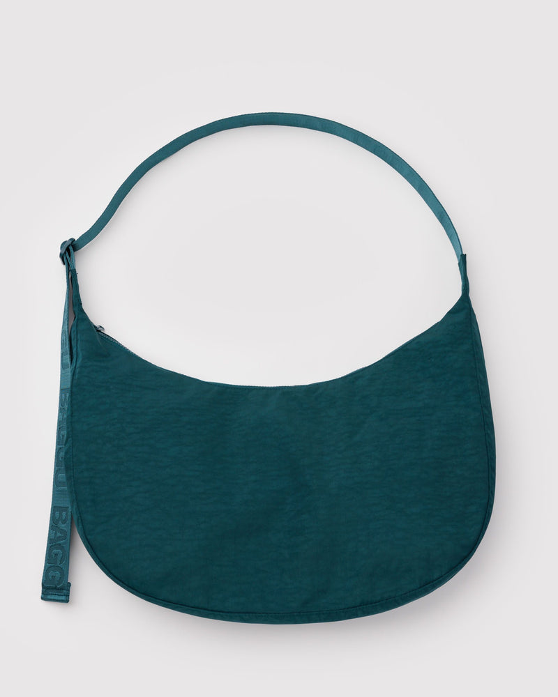 BAGGU Wholesale Cross Body Large Nylon Crescent Bag - Deep Sea