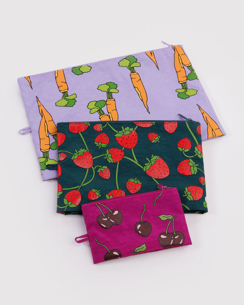 BAGGU Wholesale  Go Pouch Set - Carrots & Berries