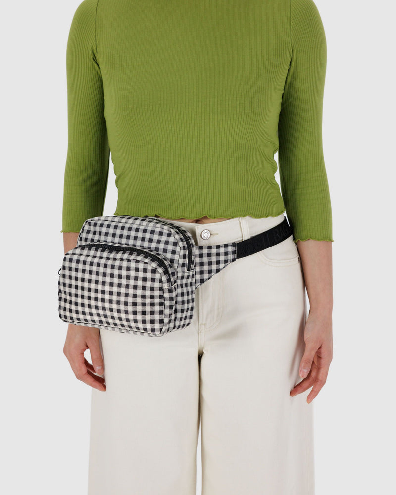 BAGGU Wholesale Shop All Fanny Pack - Black & White Gingham
