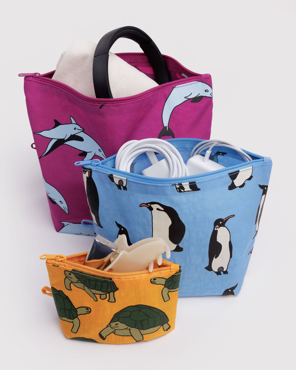 BAGGU Wholesale Shop All Go Pouch Set - Vacation Animals