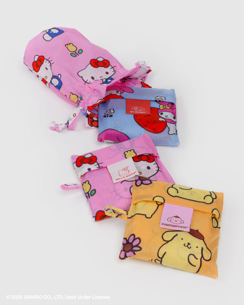 BAGGU Wholesale Reusable Bags Standard Baggu Set of 3 - Hello Kitty and Friends Florals
