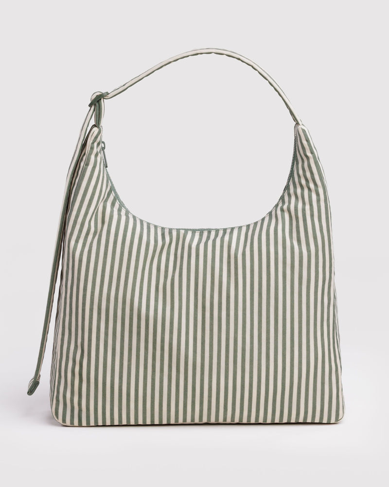 BAGGU Wholesale  Nylon Shoulder Bag - Sage Stripe