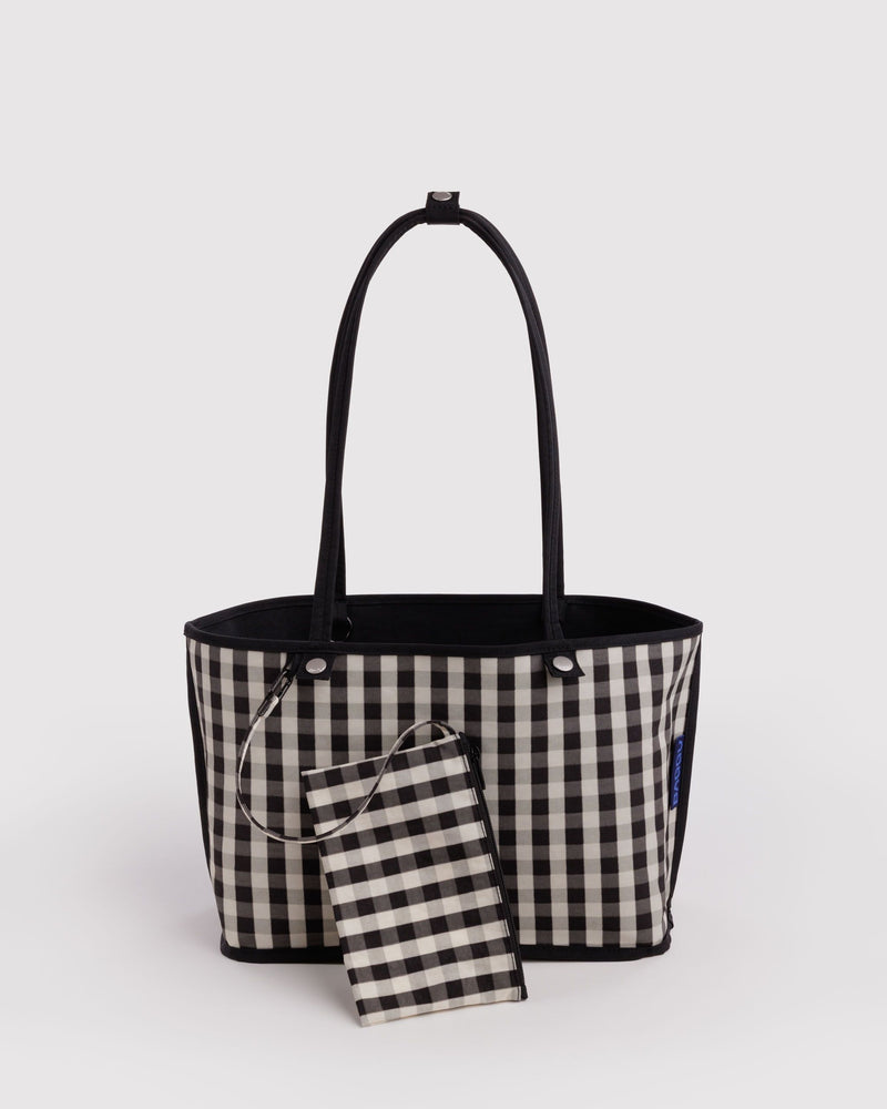 BAGGU Wholesale  Medium Nylon Reversible Tote - Black Mix