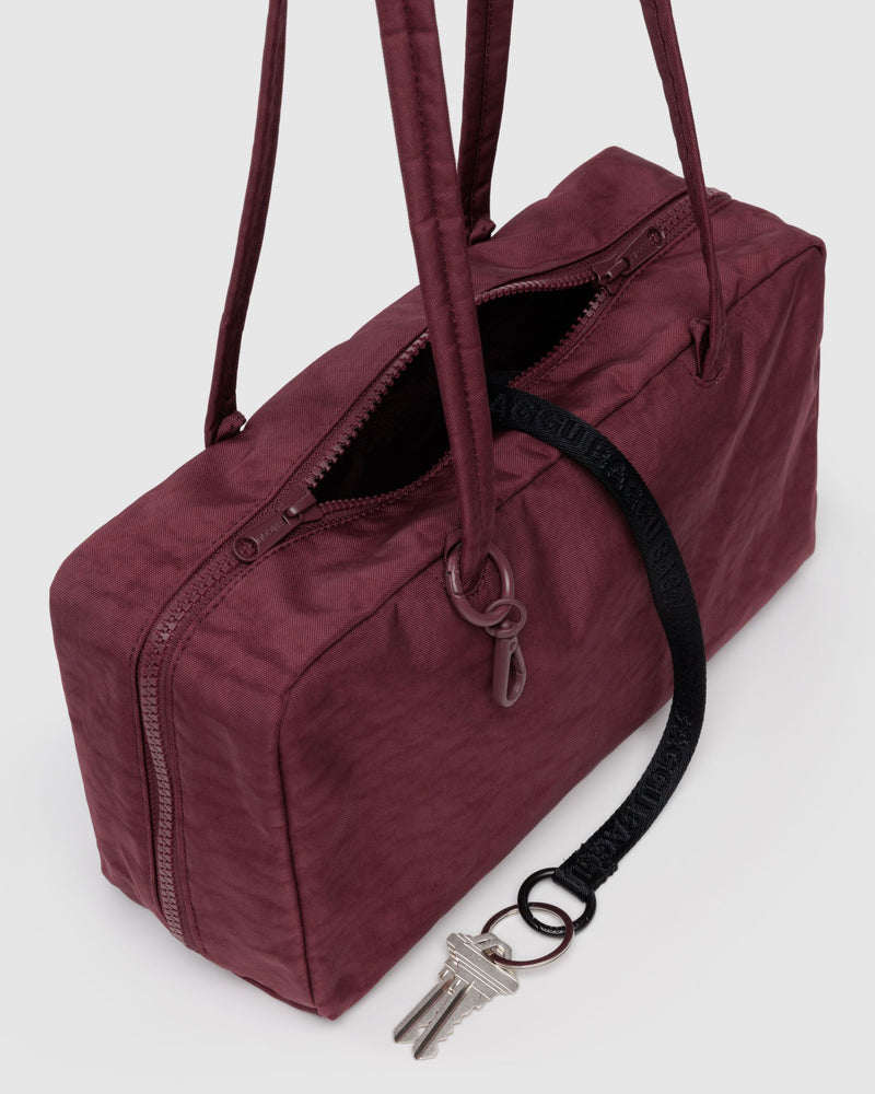 BAGGU Wholesale  Nylon Bowler Bag - Mahogany