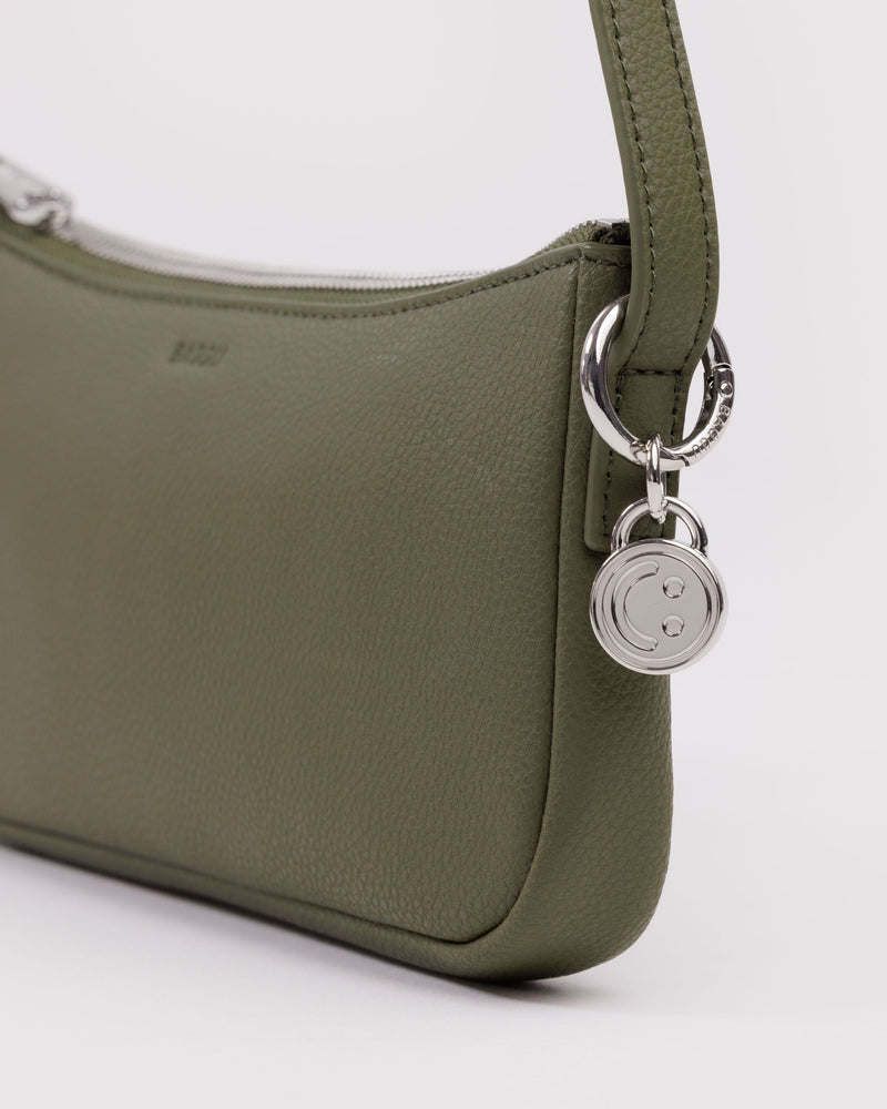 BAGGU Wholesale  Recycled Leather Pochette - Loden