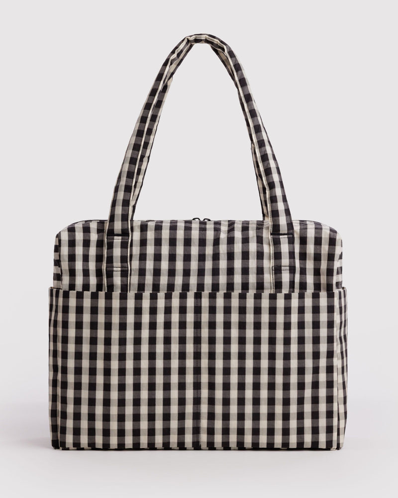BAGGU Wholesale  Cloud Carry-on - Black and Cream Gingham