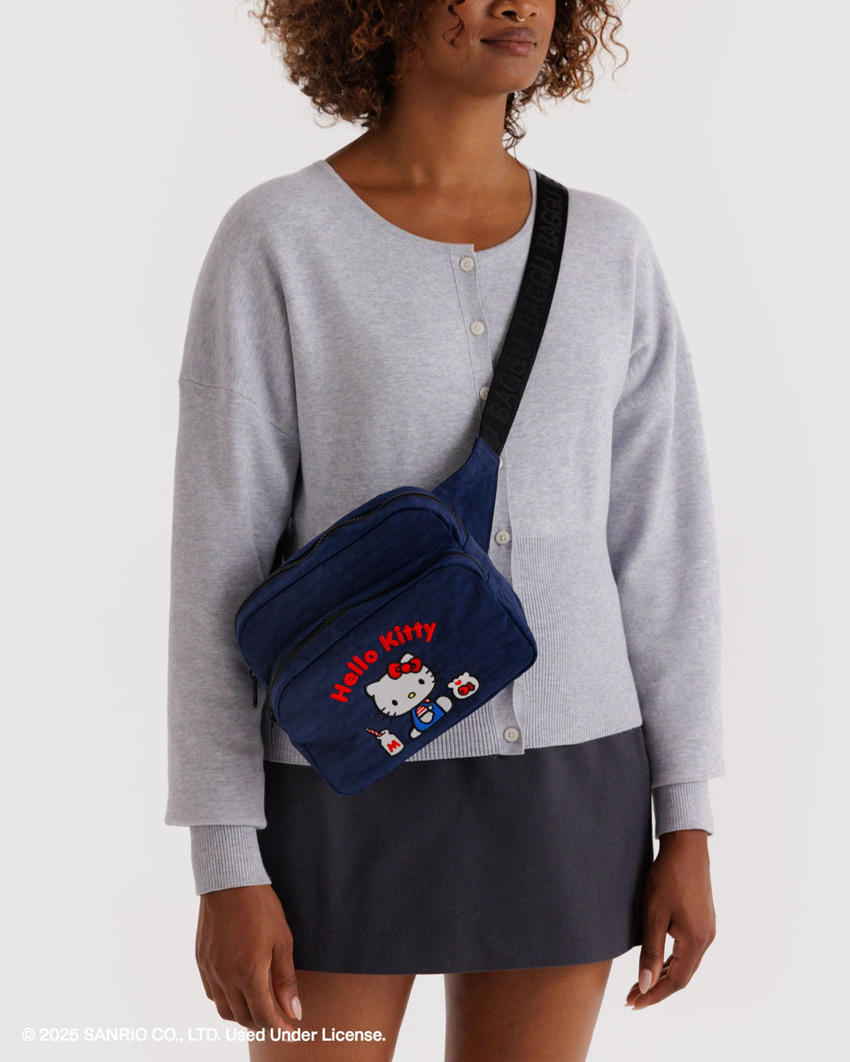 BAGGU Wholesale Cross Body Fanny Pack - Embroidered Hello Kitty Milkshake