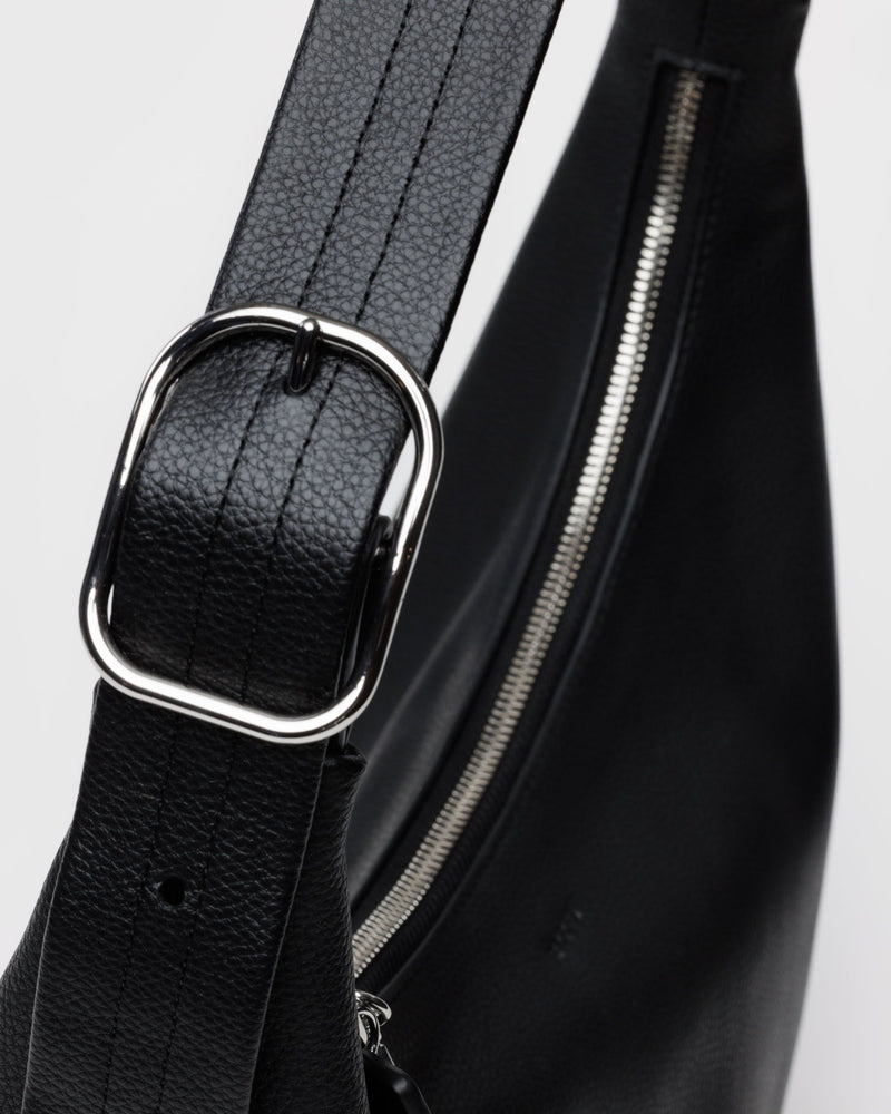 BAGGU Wholesale  Recycled Leather Shoulder Bag - Black