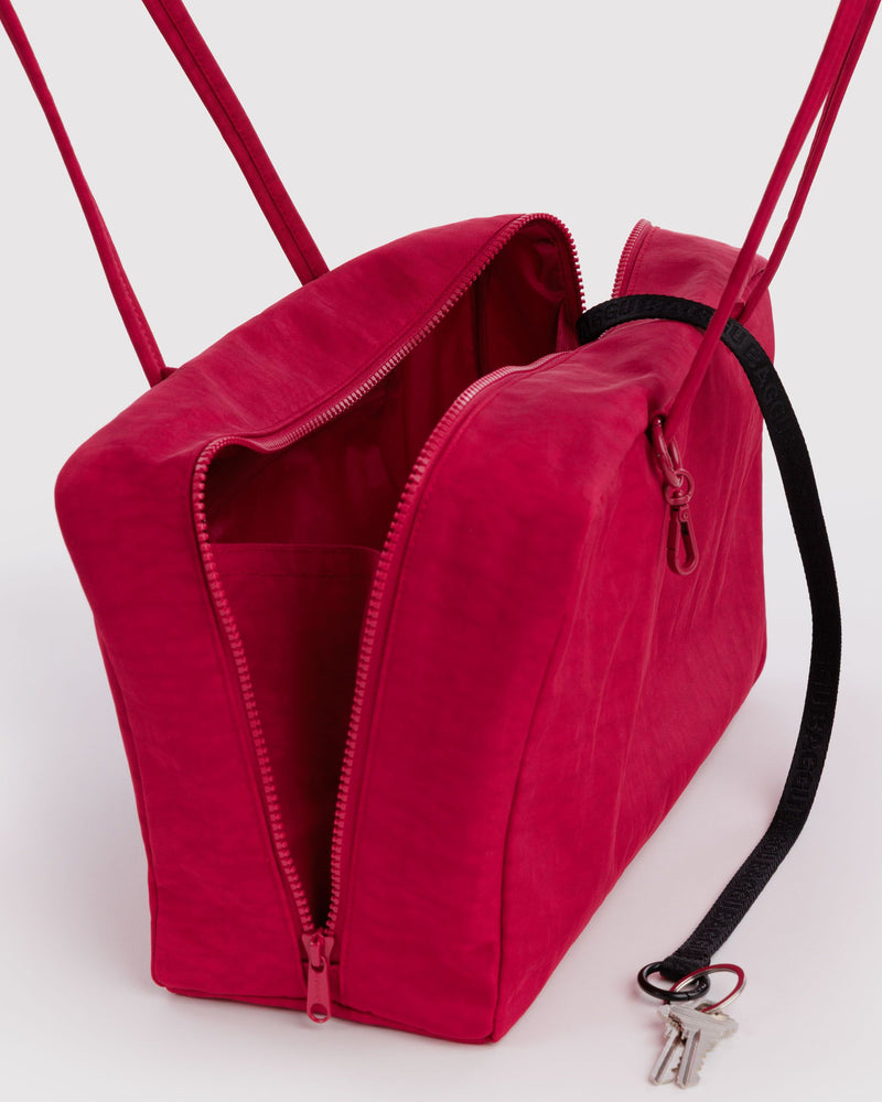 BAGGU Wholesale  Medium Nylon Bowler Bag - Cherry